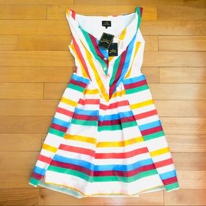 VIVIENNE WESTWOOD Rainbow Stripe Saturday Dress 42